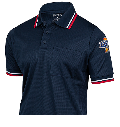USA300IN-NY "IHSAA" Short Sleeve Navy Umpire Shirt