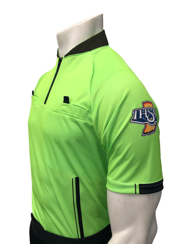 USA902IN-FG "PERFORMANCE MESH" "IHSAA" WOMEN'S Florescent Green Short Sleeve Soccer Shirt